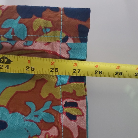 Free People Down & Out Floral Printed Flared Cotton Trousers Size 14 - Picture 13 of 15